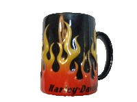 Hrníček Harley-Davidson flame plameny 